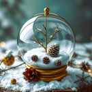 Illustration de boule de noël