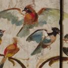 Photo de détail panneaux, salle à manger des artistes de l'auberge Ganne.